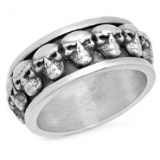 Skull Spinner Ring